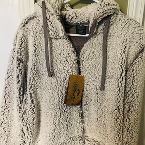 NWT Full zip hoodie sherpa jacket. 2x